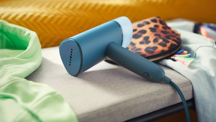 Відпарювач Philips компактний 3000 Series, 1000Вт, 100мл, постійна пара - 20гр, складана ручка, синій