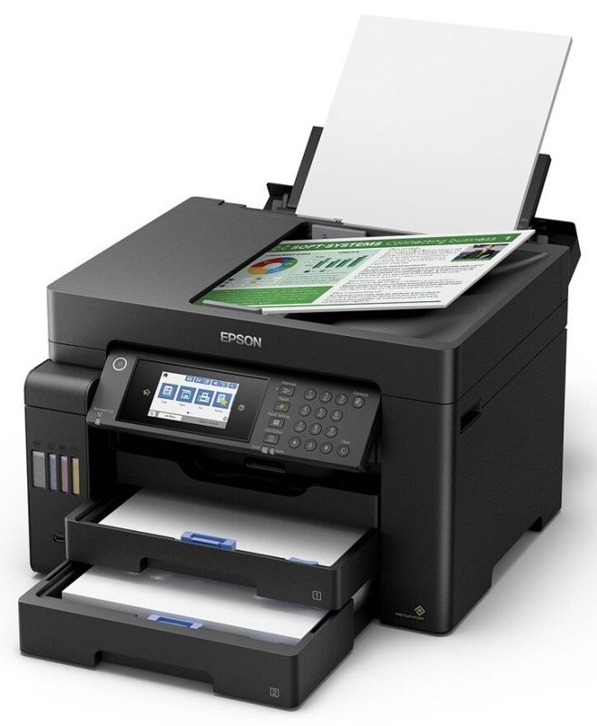 МФУ ink color A3 Epson EcoTank L15150 32_22 ppm Fax DADF Duplex USB Ethernet Wi-Fi 4 inks Pigment