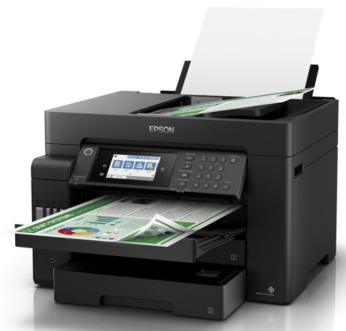 МФУ ink color A3 Epson EcoTank L15150 32_22 ppm Fax DADF Duplex USB Ethernet Wi-Fi 4 inks Pigment