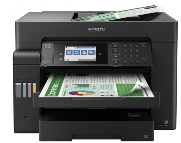 МФУ ink color A3 Epson EcoTank L15150 32_22 ppm Fax DADF Duplex USB Ethernet Wi-Fi 4 inks Pigment