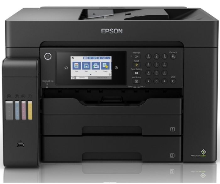 МФУ ink color A3 Epson EcoTank L15150 32_22 ppm Fax DADF Duplex USB Ethernet Wi-Fi 4 inks Pigment