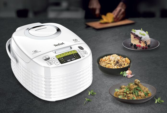 Мультиварка Tefal Spherical, 750Вт, чаша-5л, электронное управл., пластик, черный