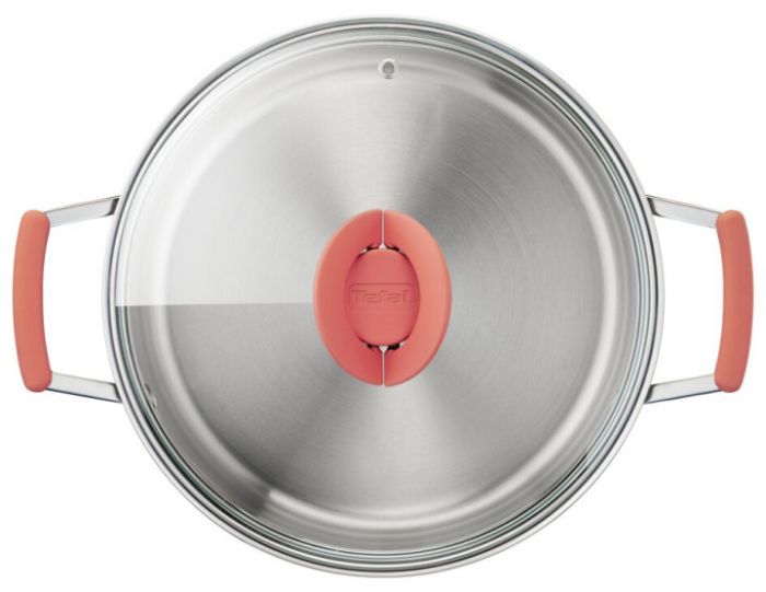 Набір посуду Tefal Opti Space, 6предметів, нержавіюча сталь, силікон, скло