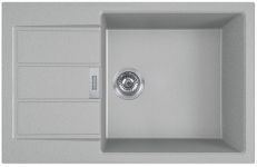 Мийка кухонна Franke Sirius, тектонайт, прямокутник, з крилом, 780х500х200мм, чаша - 1, накладна, S2D 611-78 XL , сірий