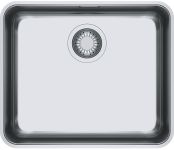 Мийка кухонна Franke Aton, нерж.сталь, прямокутник, без крила, 510х430х180мм, чаша - 1, накладна, ANX 110-48, нерж поліров.