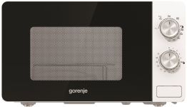 Мікрохвильова піч Gorenje, 20л, мех. управл., 800Вт, гриль, білий
