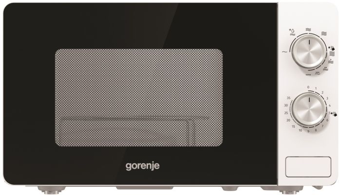 Мікрохвильова піч Gorenje, 20л, мех. управл., 800Вт, гриль, білий