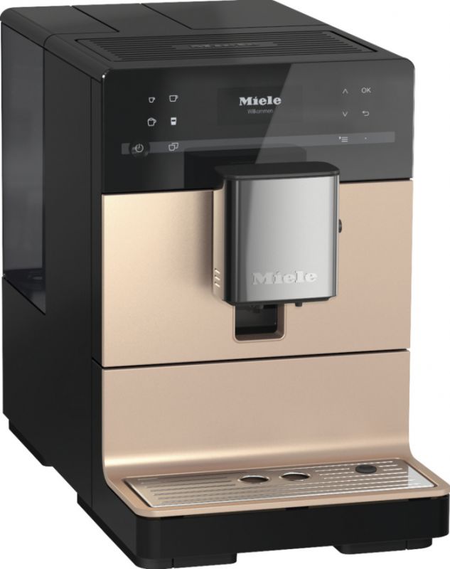 Кофемашина Miele CM 5510 1.3л, зерно + молоко, автомат.капучинатор, аторецептов - 12, розово-золотой