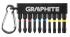 Біти GRAPHITE, набір 10шт, 1/4", ударні, PH,PZ,TX, 50мм, сталь S2, карабін