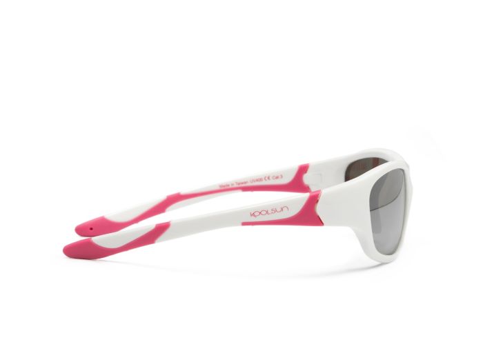 Детские солнцезащитные очки Koolsun Sport, 6-12р, бело-розовый