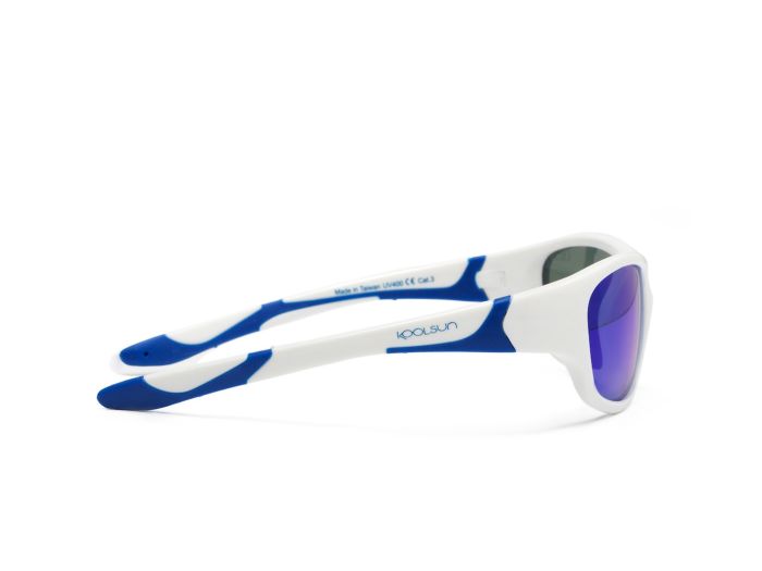 Детские солнцезащитные очки Koolsun Sport, 6-12р, бело-голубой