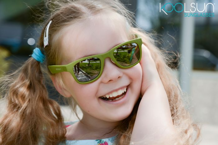 Дитячі сонцезахисні окуляри Koolsun Wave, 3-10р, хакі