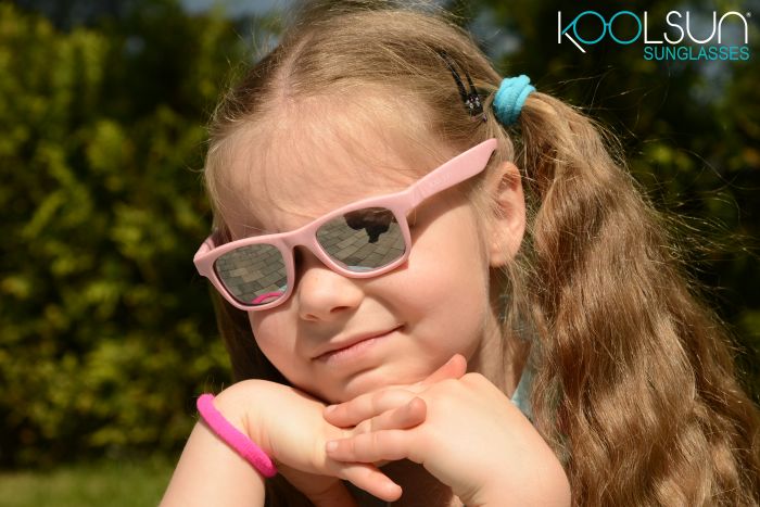 Дитячі сонцезахисні окуляри Koolsun Wave, 3-10р, ніжно-рожевий
