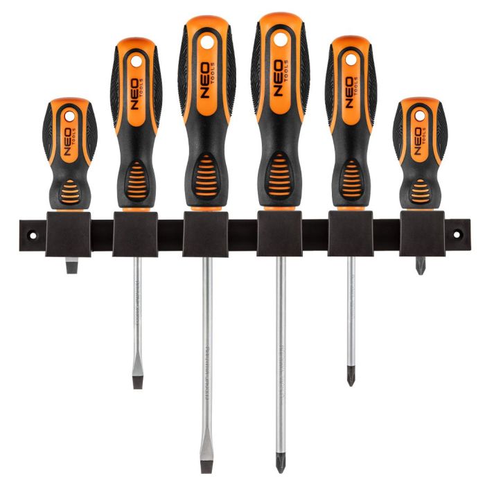 Викрутки Neo Tools набір 6шт, SL,PH, сталь CrV