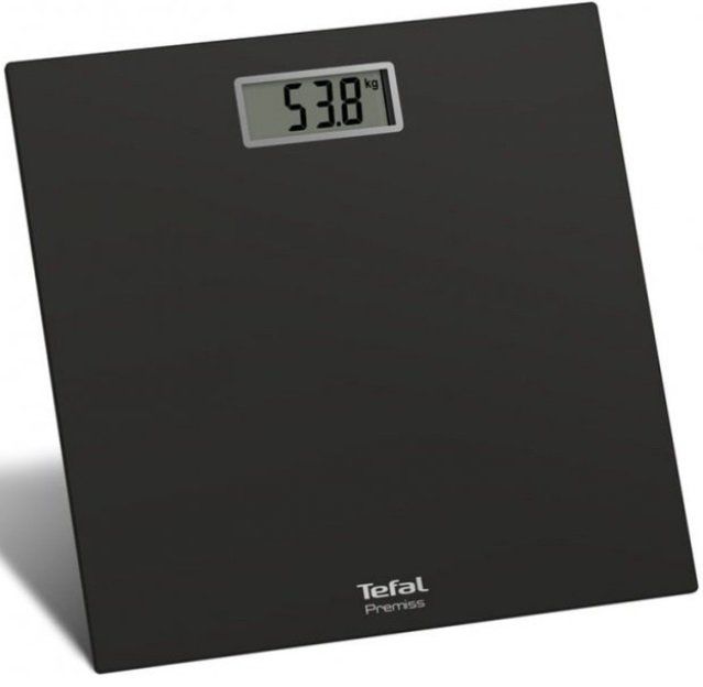 Весы Tefal напольные Premiss, 150кг, CR2032x1 в компл, стекло, черный