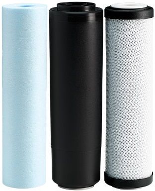 Комплект картриджей Ecosoft 1-2-3 улучшенный (2 угольных картриджа+полипропилен)