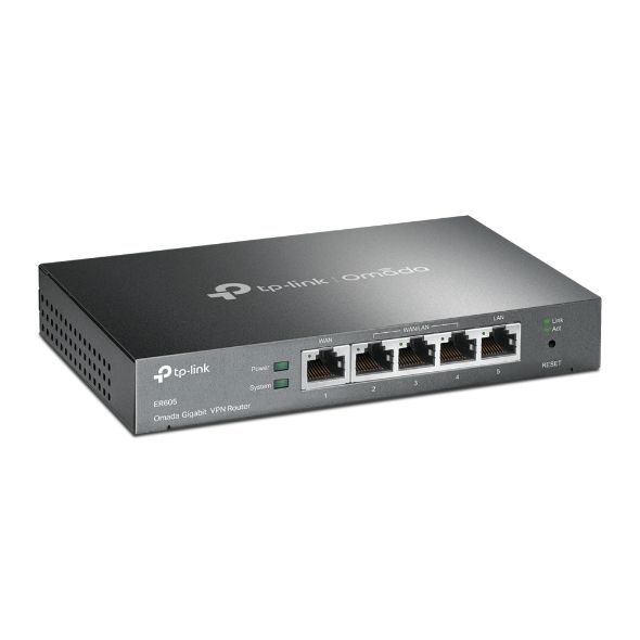 Мультисервисный Маршрутизатор TP-LINK , 1xGE LAN, 1xGE WAN, 3xGE LAN, TP-Link ER605