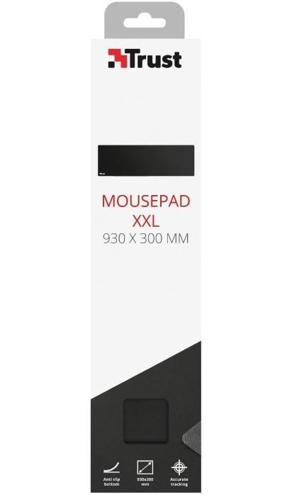 Игровая поверхность TRUST Mouse Pad XXL (930х300х3мм), Чорний