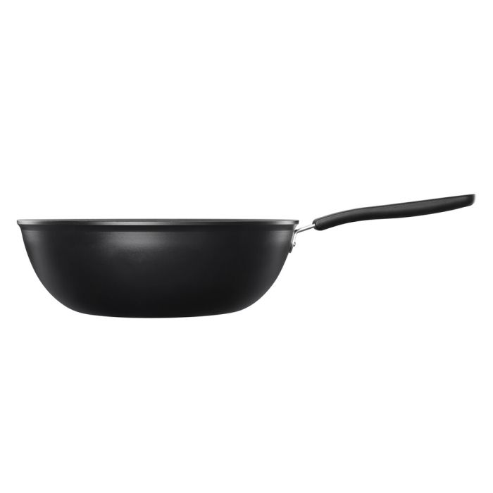 Сковорода Fiskars Functional Form ВОК, 28см, покрытие Hardtec Superior, индукция, алюм., чёрный