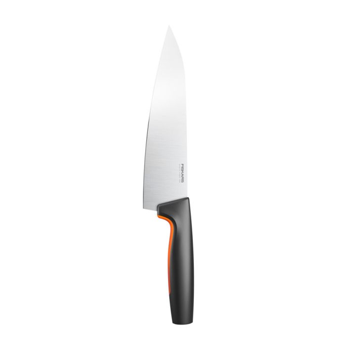 Кухонный нож поварской Fiskars Functional Form, большой, 19.9см, нержавеющая сталь, пластик, черный