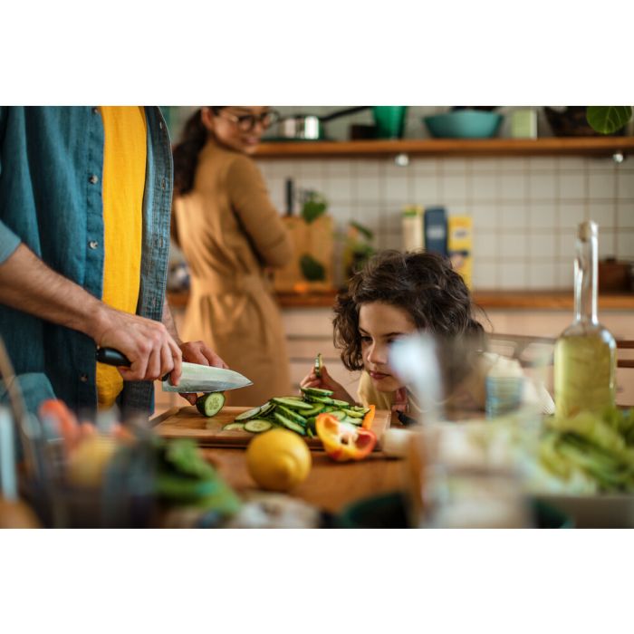Кухонный нож поварской Fiskars Functional Form, большой, 19.9см, нержавеющая сталь, пластик, черный