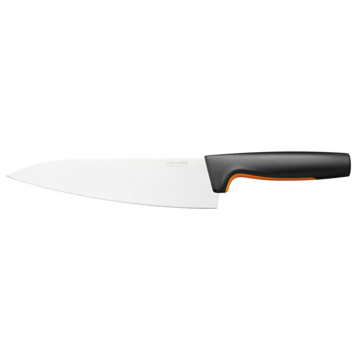 Кухонный нож поварской Fiskars Functional Form, большой, 19.9см, нержавеющая сталь, пластик, черный