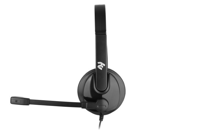 Гарнітура ПК моно On-ear 2E CH12 mini-jack, omni-mic, 1.2м, чорний