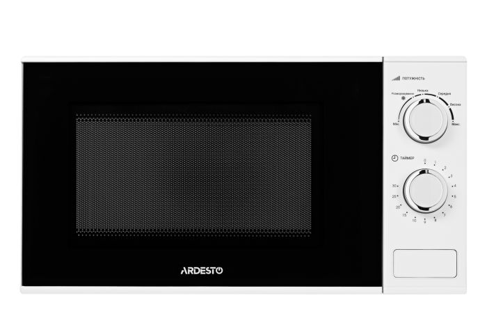 Микроволновая печь ARDESTO, 23л, мех. управл., 900Вт, откр.кнопкой, белый