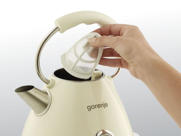 Электрочайник Gorenje 1.7л, пластик, бежевый