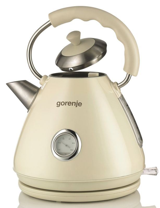 Электрочайник Gorenje 1.7л, пластик, бежевый
