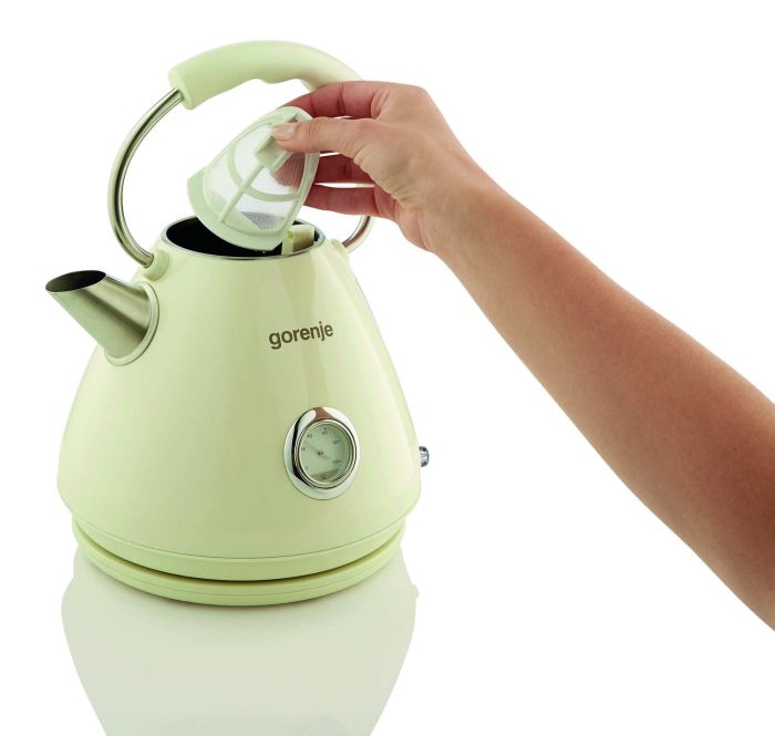 Электрочайник Gorenje 1.7л, пластик, бежевый