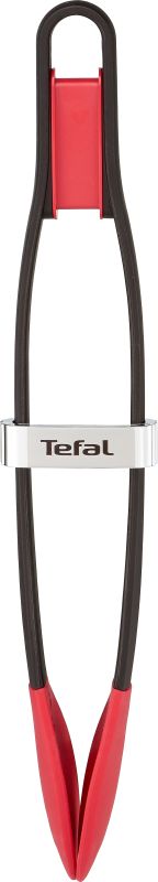 Щипці кухонні Tefal Ingenio, пластик, силікон, чорно-червоний