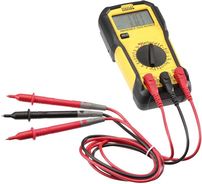 Мультиметр цифровий Stanley FatMax, 0-600В, широкий РК-дисплей