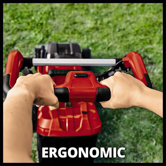 Газонокосарка акумуляторна Einhell PXC GE-CM 36/34-1 Li 36В(18+18) 33см 30л 20-65мм 11.9кг без АКБ та ЗП