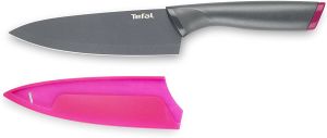 Кухонний ніж кухарський Tefal Fresh Kitchen, 15см, з чохлом, нержавіюча сталь, пластик, сірий