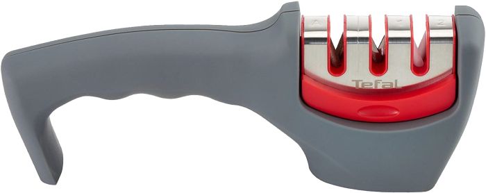 Точилка для ножей Tefal Fresh Kitchen, нержавеющая сталь, пластик, серый