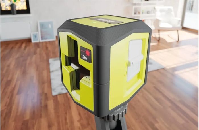 Нівелір лазерний Ryobi RBCLLR1 до 10м перехресний червоний промінь 0.4кг