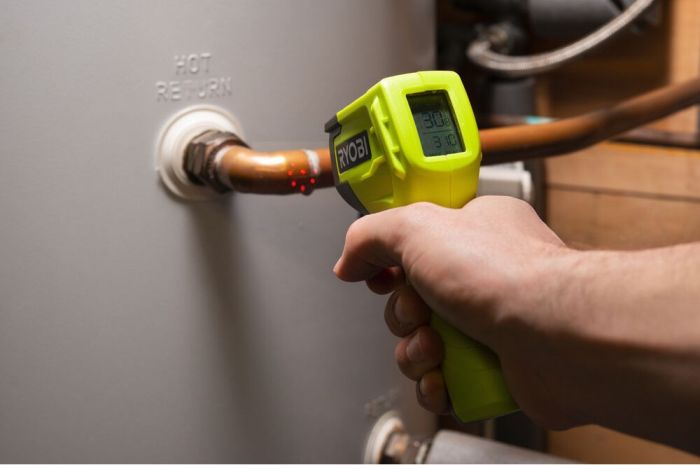 Пірометр безконтактний Ryobi RBIRT08 -50...550°С 0.1кг