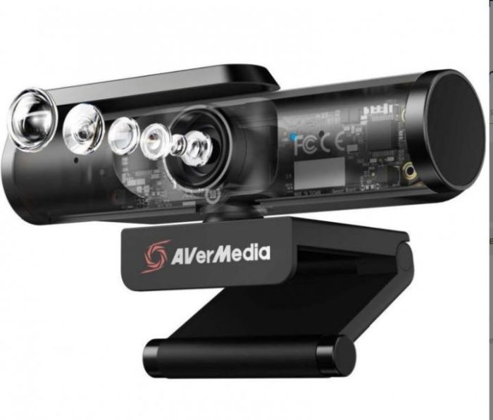 Вебкамера AVerMedia PW513 4K, 30fps, fixed focus, чёрный
