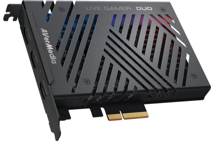 Карта захоплення відео AVerMedia GC570D DUO, 2160p60(pass-through) 1080p60(record), чорний