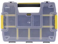 Органайзер Stanley Sort Master Light, 10 відділень, регульовані перегородки, 6.5х29.5x21.5см, пластик