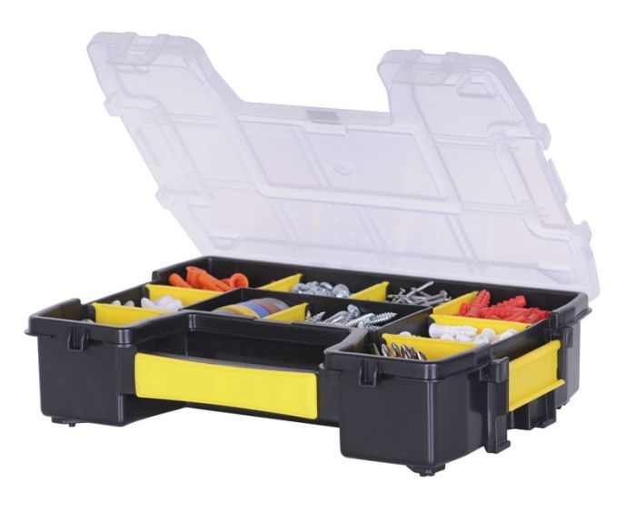 Органайзер Stanley Sort Master Light, 10 отделений, регулируемые перегородки, 6.5х29.5x21.5см, пластик
