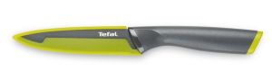 Кухонний ніж універсальний Tefal Fresh Kitchen, 12см, з чохлом, нержавіюча сталь, пластик, сірий