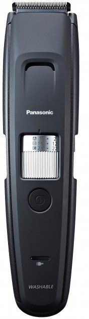 Триммер Panasonic для бороды и усов, сеть+акум., насадок-4, сталь, черный