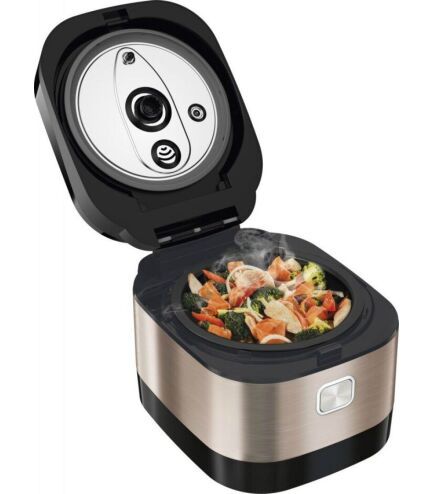 Мультиварка Tefal MultiCook&Stir, 1200Вт, чаша-5л, електронне керув., пластик, чорно-бронзовий