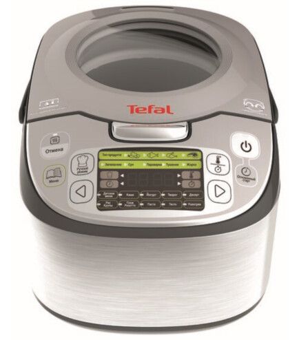 Мультиварка Tefal Fuzzy Logic, 750Вт, чаша-5л, электронное управл., пластик, серый