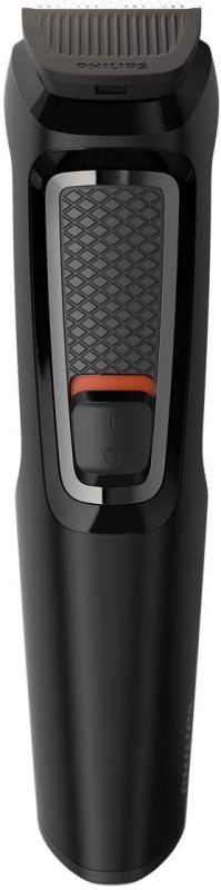 Триммер Philips Multigroom series 3000 для бороды, усов, головы, окантовки , акум., насадок-6, чехол, сталь, черный