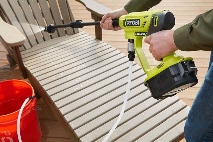 Мийка ручна акумуляторна Ryobi ONE+ RY18PW22A-0 18В 22бар 182л/год 22кг без АКБ та ЗП