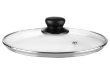Кришка Ardesto Gemini Gourmet, 22см, термостійке скло, нержавіюча сталь, бакеліт