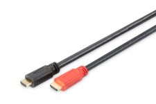 Кабель DIGITUS HDMI (M/M), High speed, активний, 15м, чорний